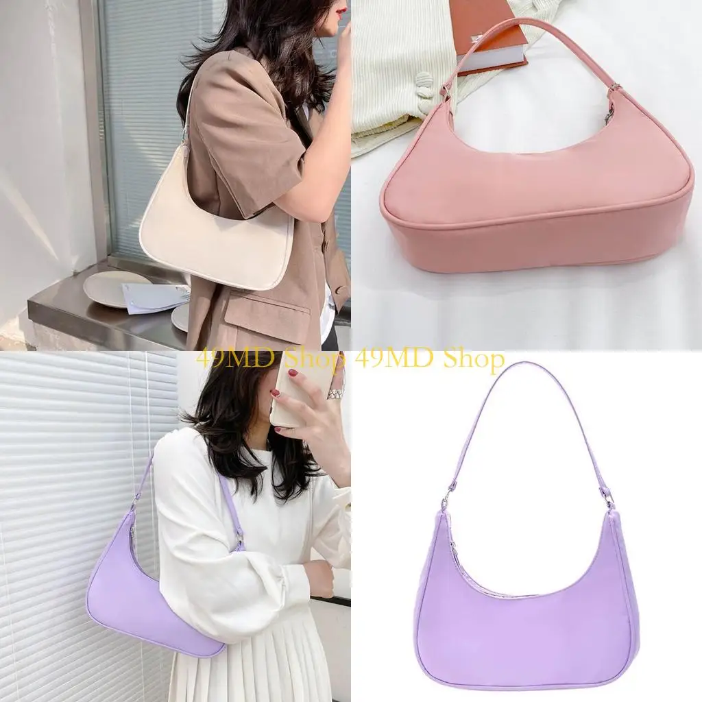 49MD Hobo Tote Handbag Purse for Women Small Nylon Shoulder Bag Mini Clutch
49MD Hobo Tote Handbag Purse for Women Small Nylon Shoulder Bag Mini Clutch