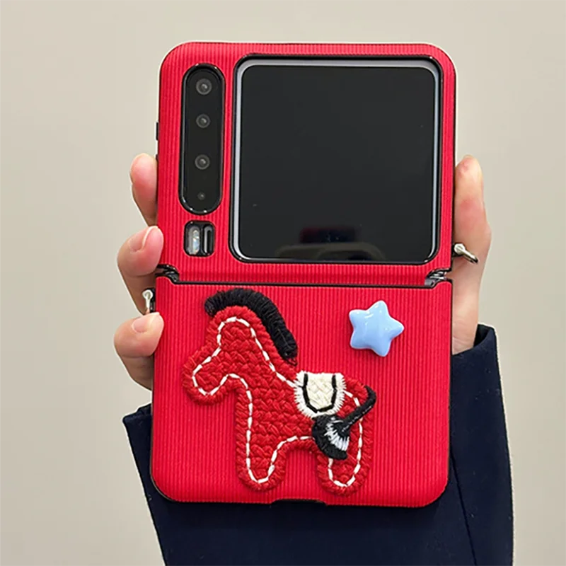 Lunar New Year Phone cases for Samsung Z Flip 6 7 ZFlip5 OPPO Find N3 N2Flip /Xiaomi Mix Flip Case 3d Horse Embroid Leather Cove
Lunar New Year Phone cases for Samsung Z Flip 6 7 ZFlip5 OPPO Find N3 N2Flip /Xiaomi Mix Flip Case 3d Horse Embroid Leather Cove