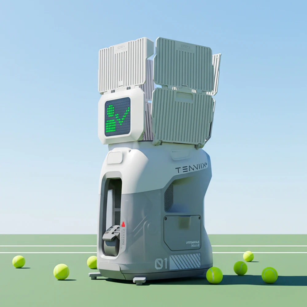 Tenniix Tennis Ball Machine Voice AI Tennis Robot Training Tennis Ball Launch Training Shooting Machine
Tenniix Tennis Ball Machine Voice AI Tennis Robot Training Tennis Ball Launch Training Shooting Machine