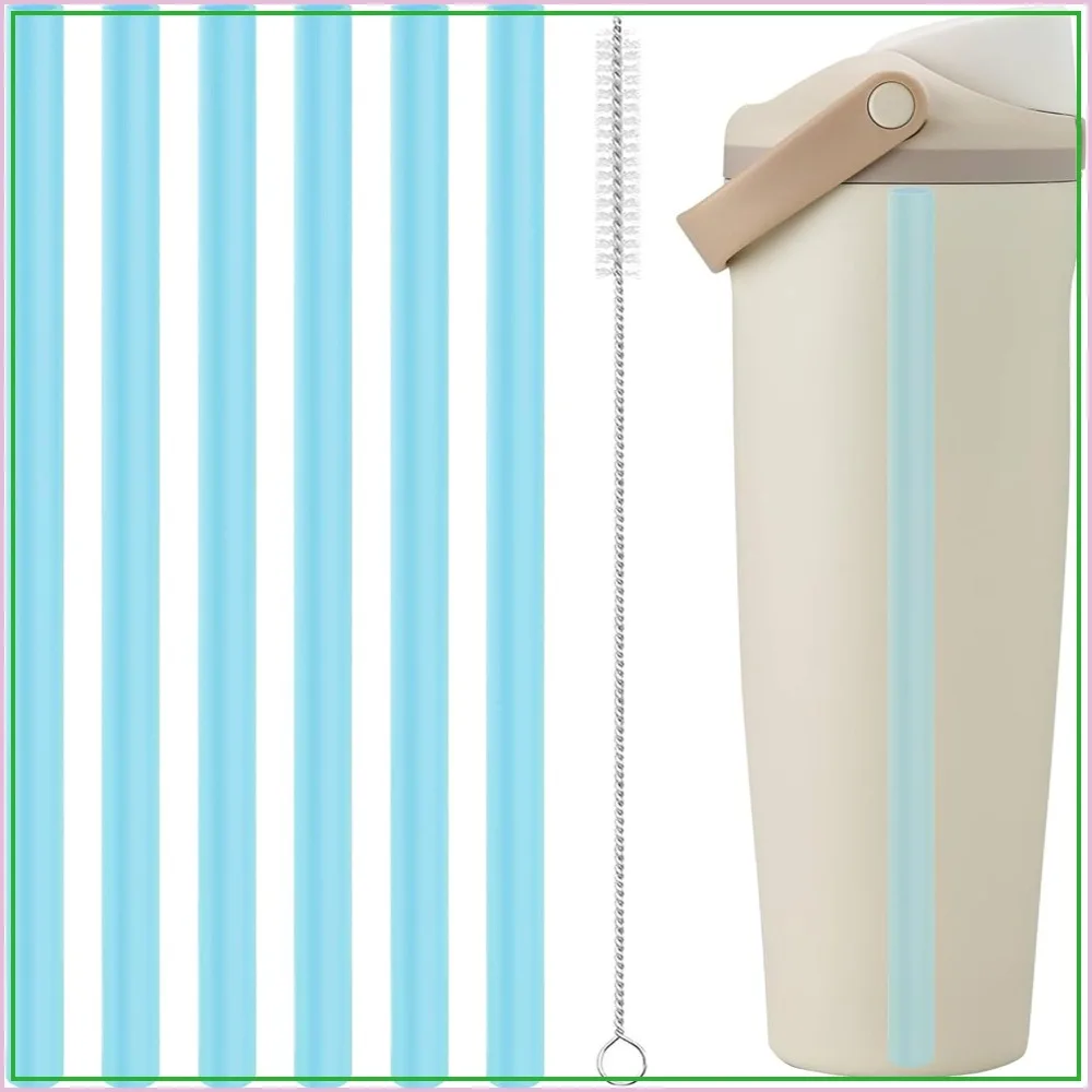 6 Pack Replacement Straws for 24 oz & 32 oz Water Bottles, BPA-Free with Cleaning Brush
6 Pack Replacement Straws for 24 oz & 32 oz Water Bottles, BPA-Free with Cleaning Brush