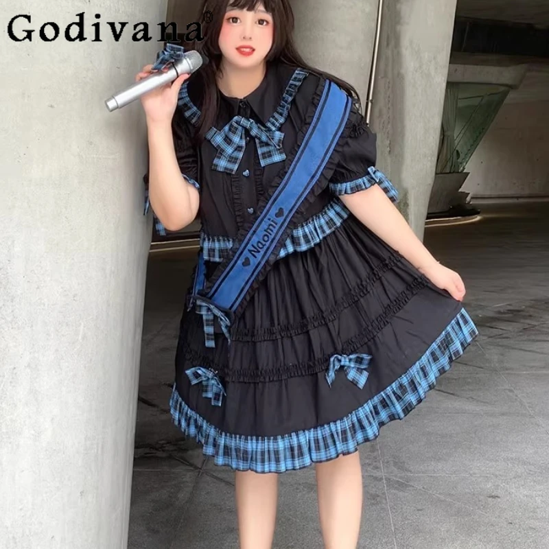 L-3XL Large Size New Lolita Singing Clothes Summer Sweet Girl Blue Bow Ruffles A-line Cake Skirt Short Sleeve Crew Neck Tops
L-3XL Large Size New Lolita Singing Clothes Summer Sweet Girl Blue Bow Ruffles A-line Cake Skirt Short Sleeve Crew Neck Tops