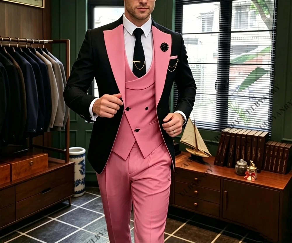 Three Piece Suit Set for Men from XS to 5XL, Big&Tall Tuxedo Tailored Fit Formal Business Tuxedo, Wedding Groom Suit
Three Piece Suit Set for Men from XS to 5XL, Big&Tall Tuxedo Tailored Fit Formal Business Tuxedo, Wedding Groom Suit