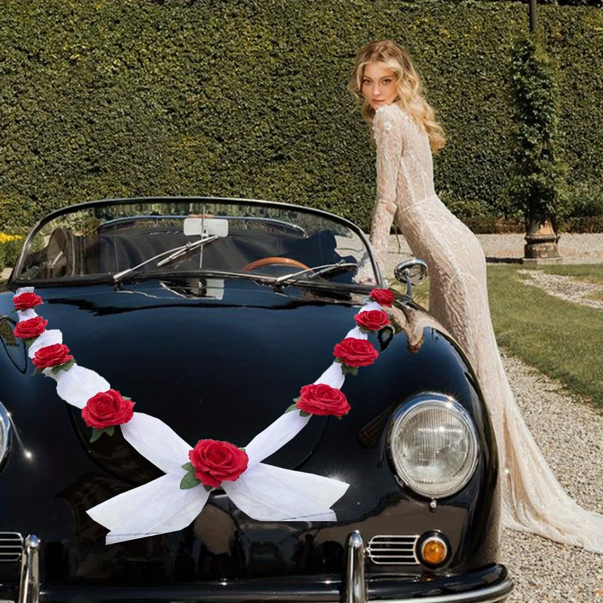 1 Set Wedding Car Rose Flowers, Wedding Car Front Flower Decoration Artificial Flowers Gauze Set, Wedding Car
1 Set Wedding Car Rose Flowers, Wedding Car Front Flower Decoration Artificial Flowers Gauze Set, Wedding Car