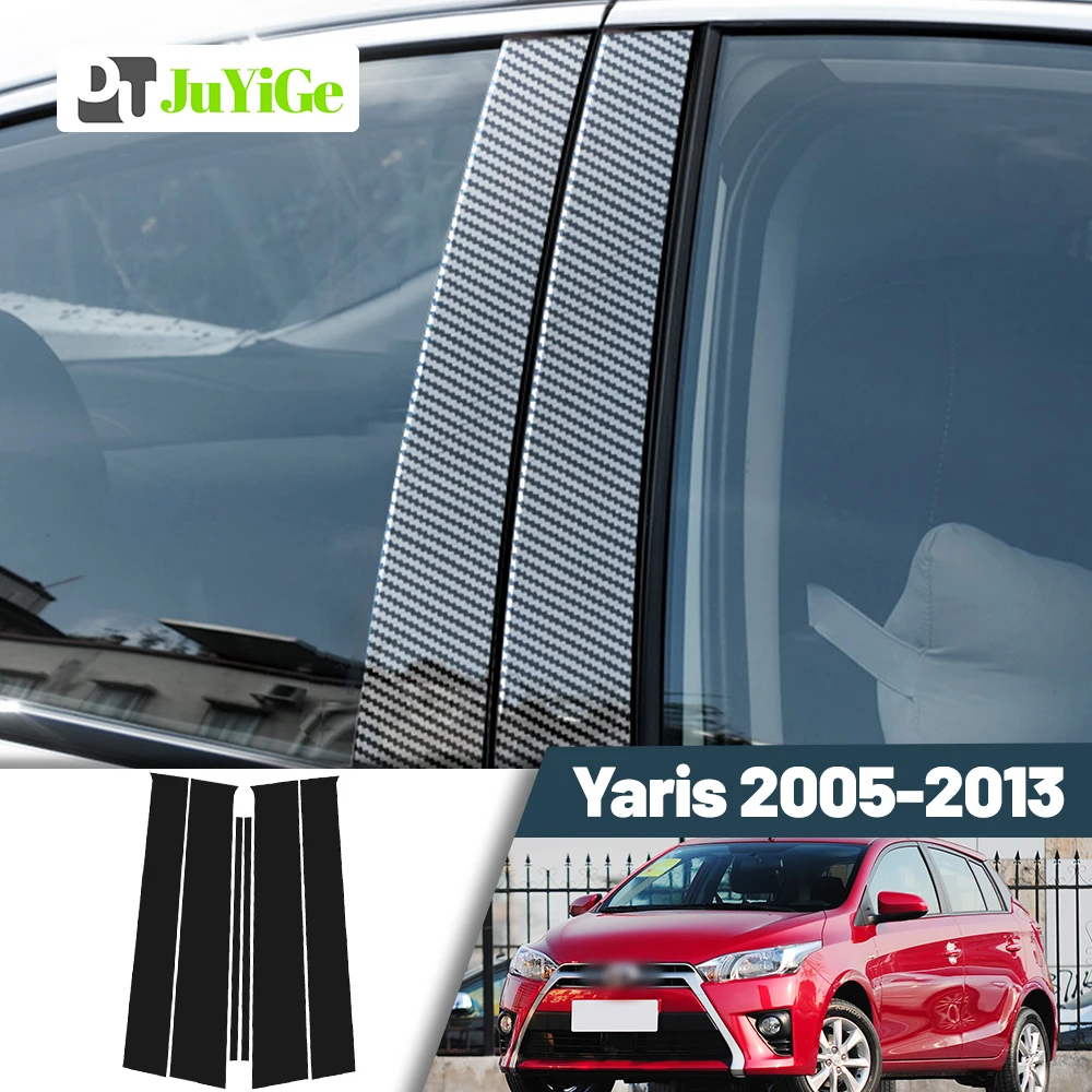 Glossy Black Carbon Fiber Window Door Deal B C Pillar Post Cover Sticker For Toyota Yaris XP90 2005-2013 2006 2007 2008
Glossy Black Carbon Fiber Window Door Deal B C Pillar Post Cover Sticker For Toyota Yaris XP90 2005-2013 2006 2007 2008