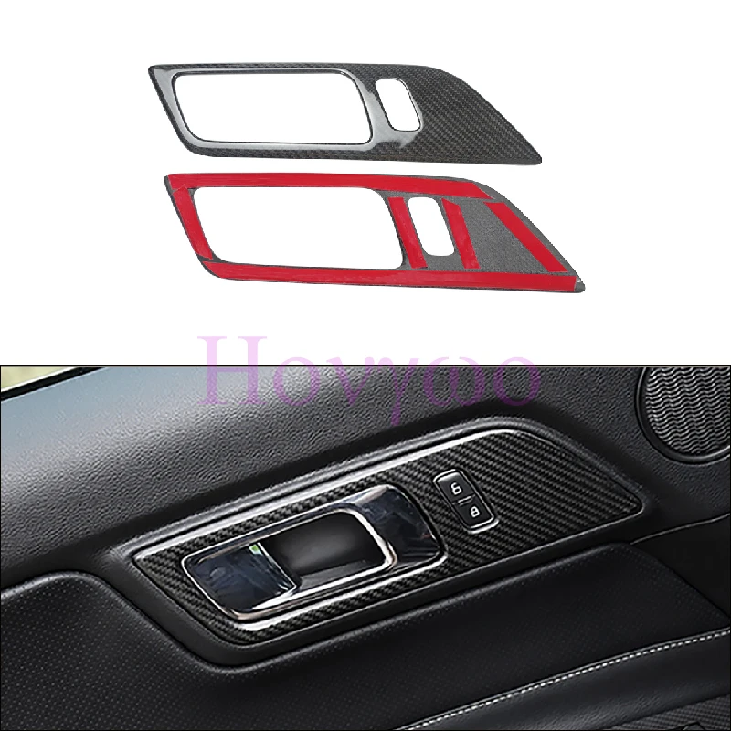 Real Carbon Fiber Inner Door Handles Bowl Cover Trim for Ford Mustang 2015up Car Accessories 2pcs
Real Carbon Fiber Inner Door Handles Bowl Cover Trim for Ford Mustang 2015up Car Accessories 2pcs