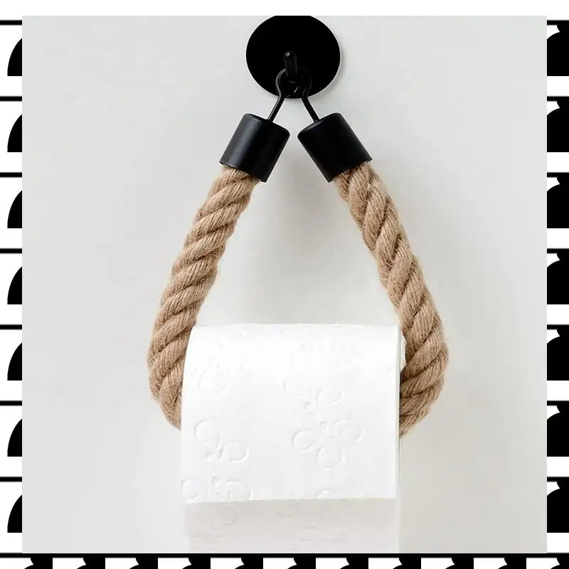 A44U 2 шт., черный джутовый держатель для туалетной бумаги, винтажный подвесной веревочный держатель для полотенец, держатель для туалетной бумаги, домашний отель, принадлежности для украшения ванной комнаты 
A44U 2 шт., черный джутовый держатель для туалетной бумаги, винтажный подвесной веревочный держатель для полотенец, держатель для туалетной бумаги, домашний отель, принадлежности для украшения ванной комнаты