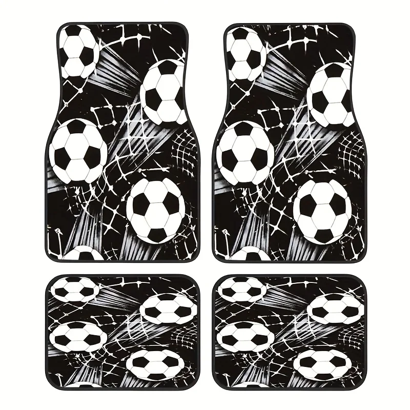 Soccer Themed Car Mats 4-Pack, Non-slip Floor Carpet, Synthetic Rubber Material, Easy Clean, Fit for Most Vehicles
Soccer Themed Car Mats 4-Pack, Non-slip Floor Carpet, Synthetic Rubber Material, Easy Clean, Fit for Most Vehicles