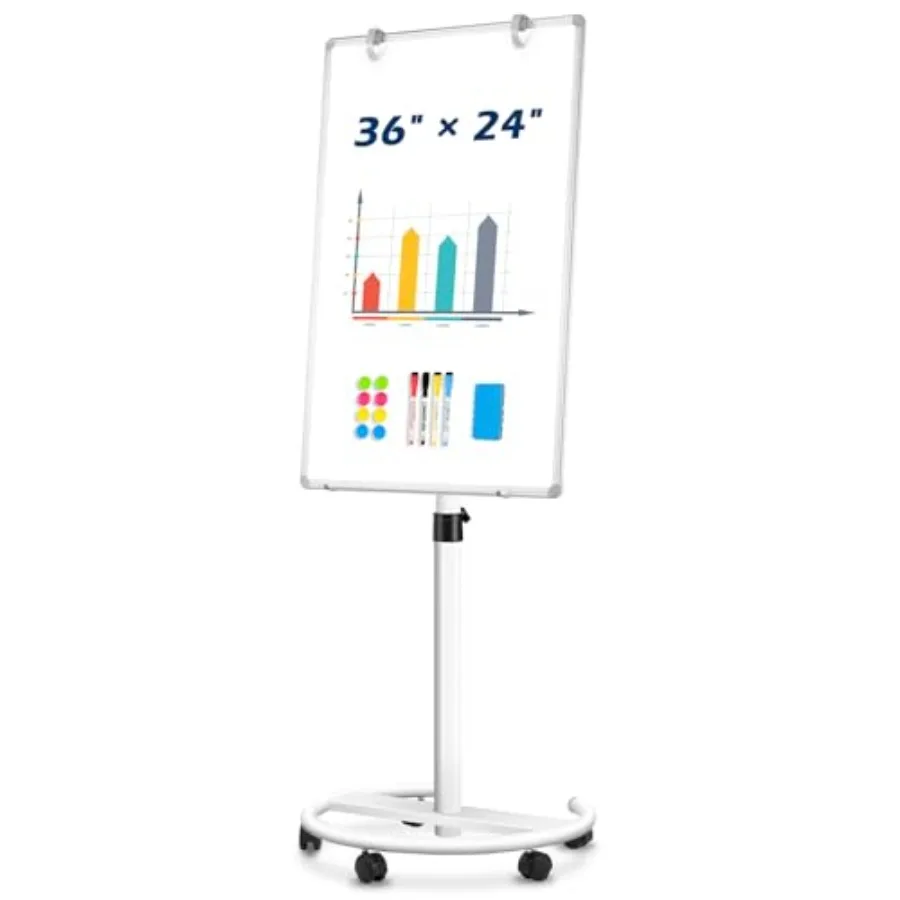 Mobile Whiteboard 36x24 Magnetic White Board with Stand Height Adjustable Flip Chart Easel Dry Erase Standing Whiteboard for Of
Mobile Whiteboard 36x24 Magnetic White Board with Stand Height Adjustable Flip Chart Easel Dry Erase Standing Whiteboard for Of
