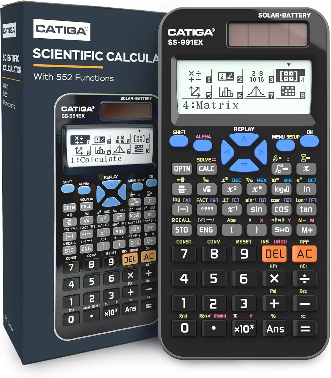 Scientific Calculator with 550 Advanced Functions,Solar & Battery Powered,Multi-Function for High School&College Math,Statistics
Scientific Calculator with 550 Advanced Functions,Solar & Battery Powered,Multi-Function for High School&College Math,Statistics