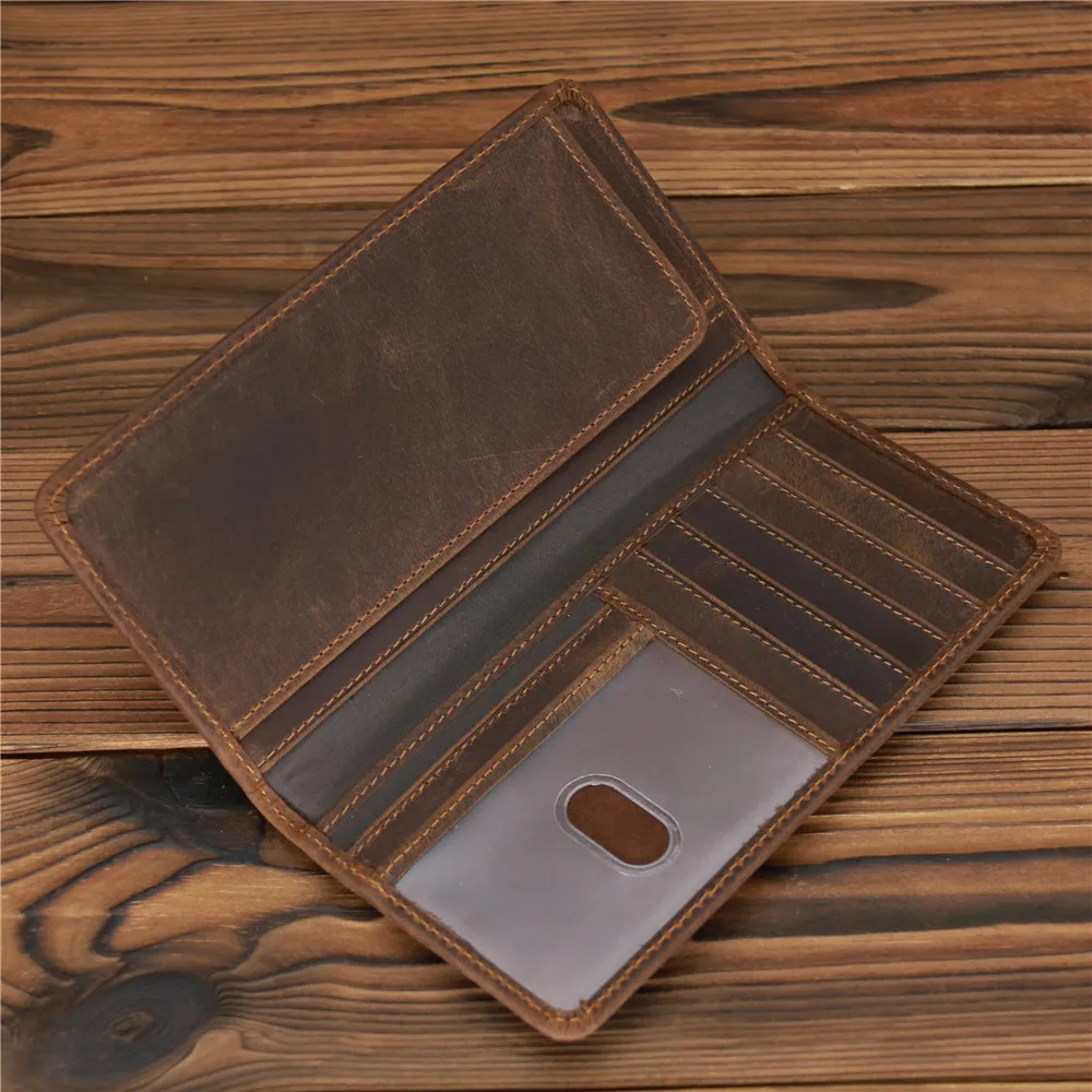 Vintage Men's Long Wallet Men Genuine Leather Clutch Wallets Purses First Layer Real Leather Multi-Card Retro Card Holder
Vintage Men's Long Wallet Men Genuine Leather Clutch Wallets Purses First Layer Real Leather Multi-Card Retro Card Holder
