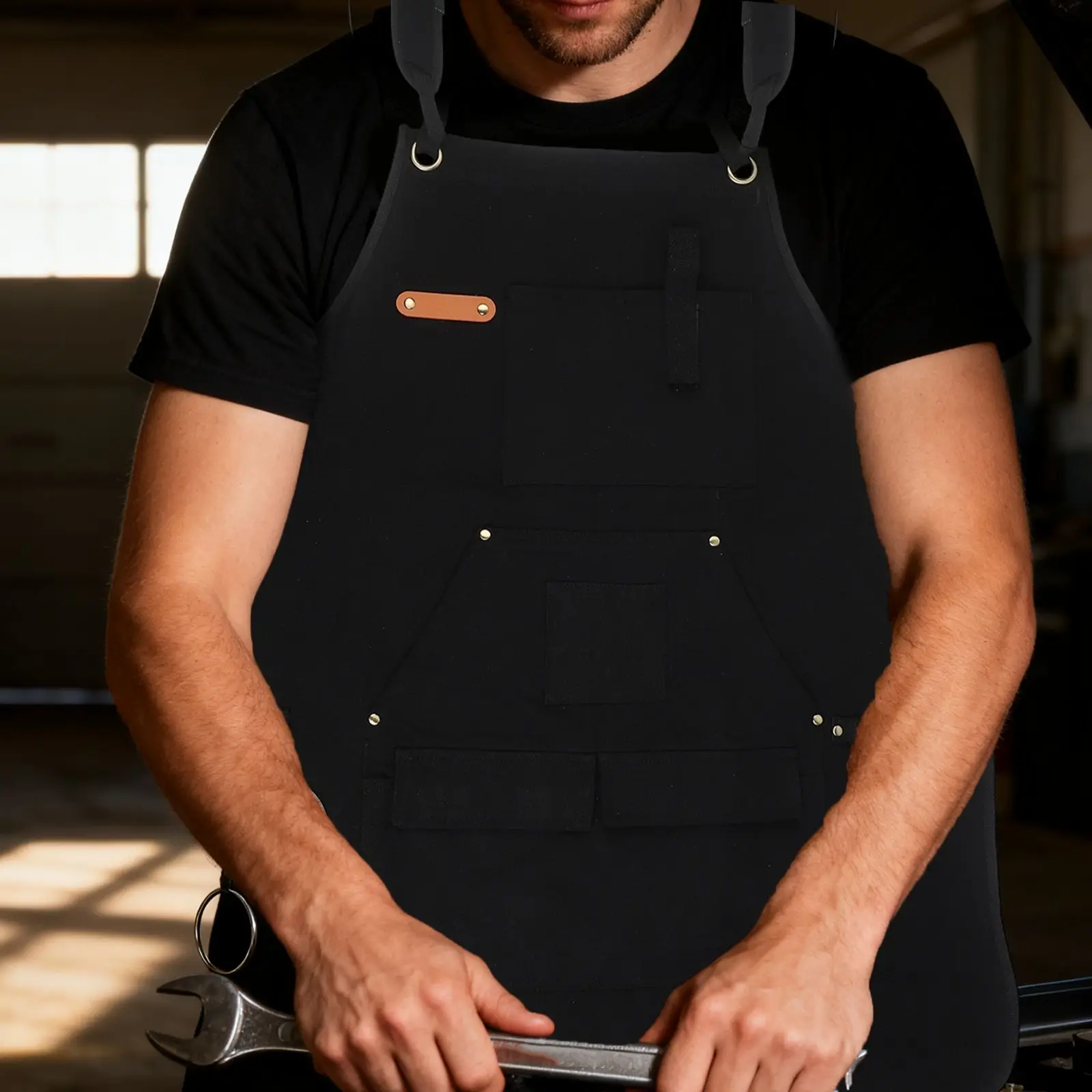 Anti-pollution Apron Craftsmen Apron Adjustable Cross Back Straps Adjustable Straps For All Sizes Multi-pocket Apron
Anti-pollution Apron Craftsmen Apron Adjustable Cross Back Straps Adjustable Straps For All Sizes Multi-pocket Apron