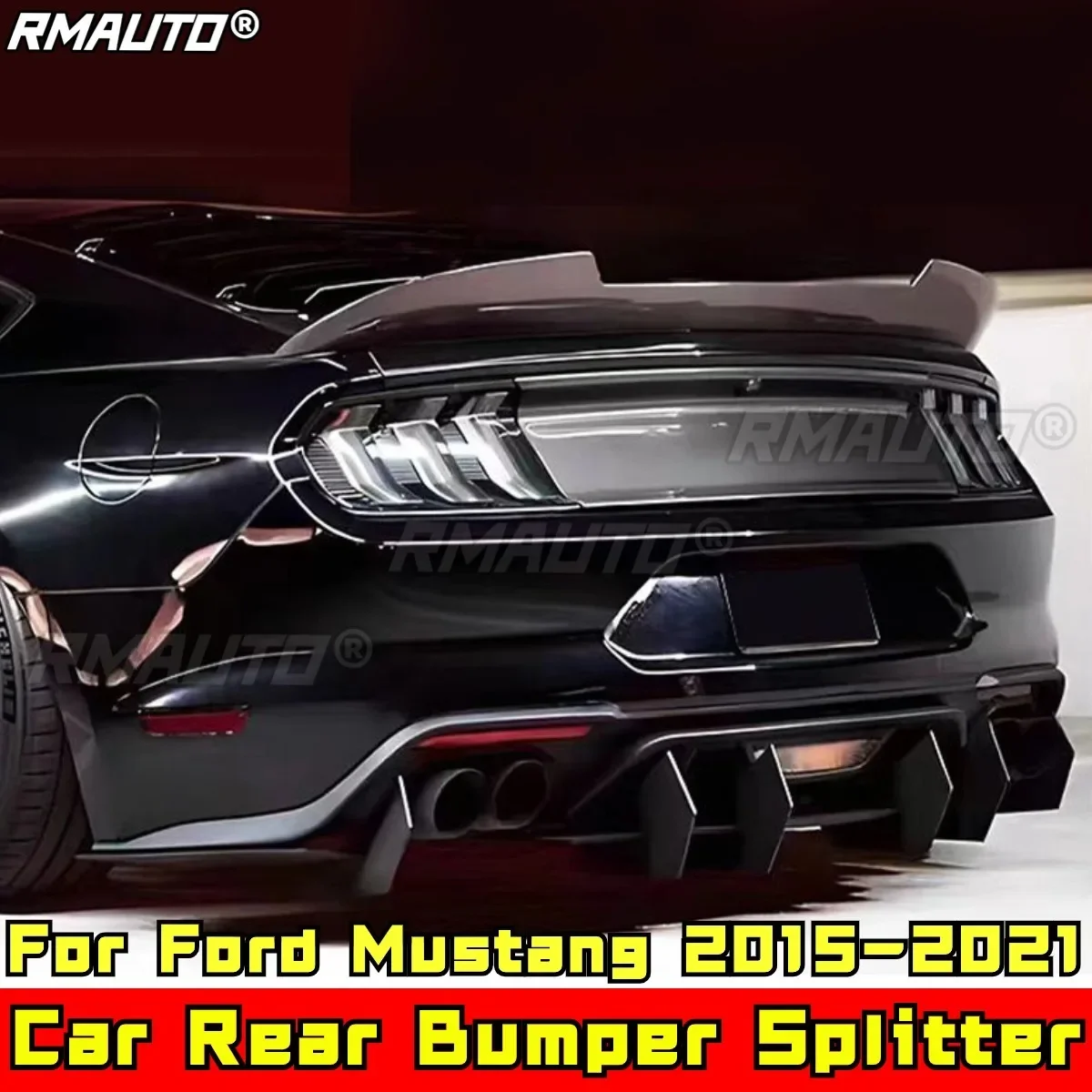 Комплект для кузова Ford Mustang 2015-2021, сплиттер для губ заднего бампера, диффузор для заднего бампера, спойлер, защитный фартук, автомобильные аксессуары
Комплект для кузова Ford Mustang 2015-2021, сплиттер для губ заднего бампера, диффузор для заднего бампера, спойлер, защитный фартук, автомобильные аксессуары