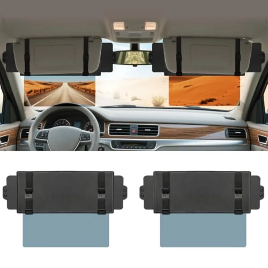 Sun Visor Extender for Car, Visor Extender Sun Blocker, Sun Visor Extension with Anti-Glare Lens Blocks UV and Sunlight, Adjust
Sun Visor Extender for Car, Visor Extender Sun Blocker, Sun Visor Extension with Anti-Glare Lens Blocks UV and Sunlight, Adjust
