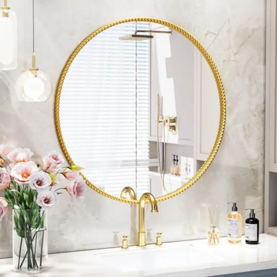 Round Bathroom Mirrors 24 inch Circle Wall Mounted Hanging Mirror for Entryway Living Room Hallway Bathroom Bedroom
Round Bathroom Mirrors 24 inch Circle Wall Mounted Hanging Mirror for Entryway Living Room Hallway Bathroom Bedroom