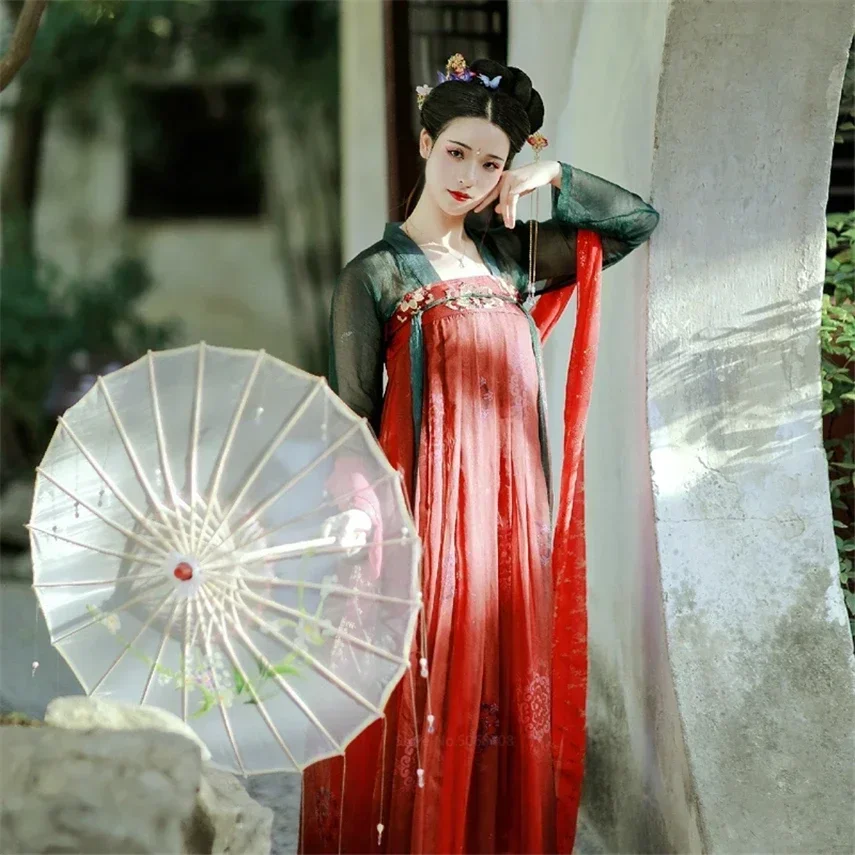 Traditional Chinese Fashion Women Hanfu Vintage Ancient Costume Tang Suit Festival New Year Folk Dance Court Fairy Dress
Traditional Chinese Fashion Women Hanfu Vintage Ancient Costume Tang Suit Festival New Year Folk Dance Court Fairy Dress