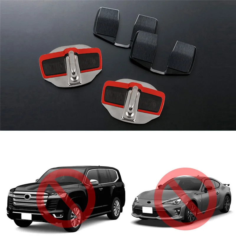 4Set Car TRD Door Stabilizer Door Lock Protector Latches Stopper Covers For Toyota All Series Land Cruiser Alphard Replacement
4Set Car TRD Door Stabilizer Door Lock Protector Latches Stopper Covers For Toyota All Series Land Cruiser Alphard Replacement