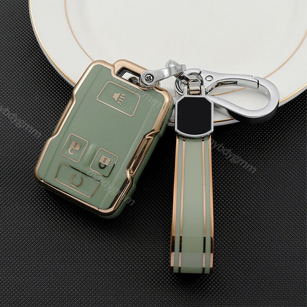 Soft TPU Car Remote Key Fob Cover Case Shell Bag Protector Keychain Fit For Chevrolet Suburban GMC Yukon 4 Buttons Accessories
Soft TPU Car Remote Key Fob Cover Case Shell Bag Protector Keychain Fit For Chevrolet Suburban GMC Yukon 4 Buttons Accessories