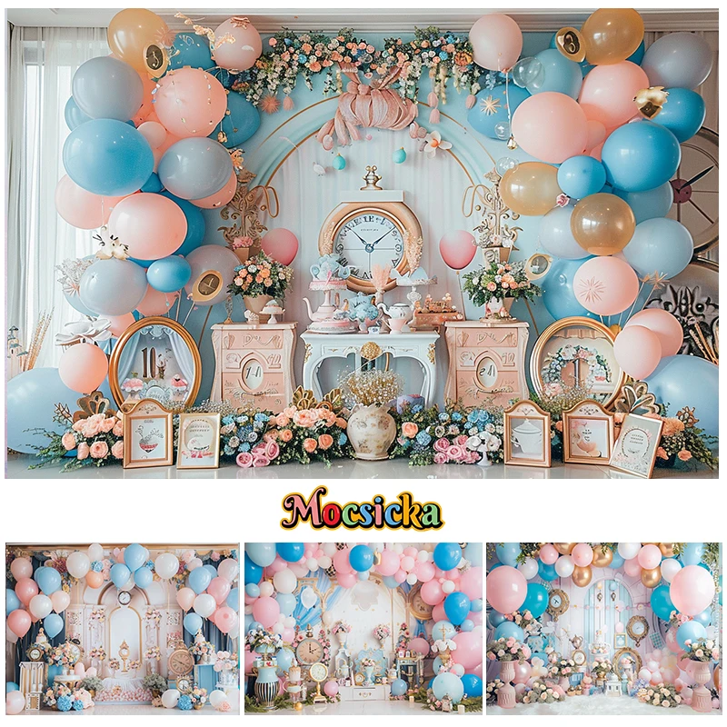 Mocsicka Photography Background Princess Girl Birthday Cake Smash Decor Alice Theme Wonderland Balloon Backdrop Photo Studio
Mocsicka Photography Background Princess Girl Birthday Cake Smash Decor Alice Theme Wonderland Balloon Backdrop Photo Studio
