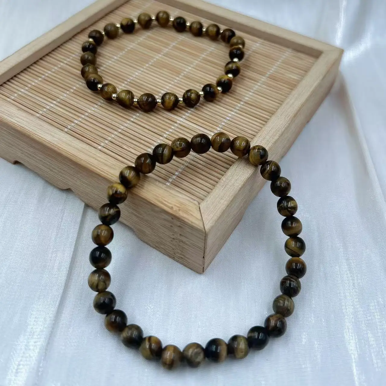 6mm Vintage Yellow Tiger Eye Natural Round Stone Bead Women Men Jewelry Christmas Girls Lucky Gift Gemstone Bracelet 7-8inch
6mm Vintage Yellow Tiger Eye Natural Round Stone Bead Women Men Jewelry Christmas Girls Lucky Gift Gemstone Bracelet 7-8inch