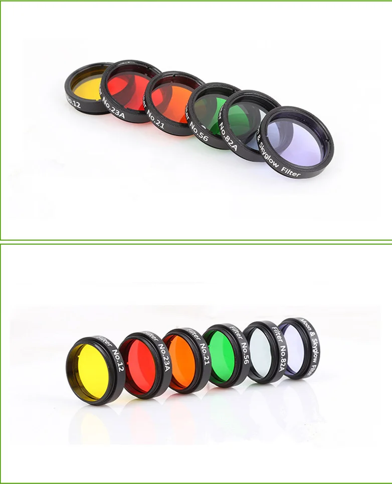 1.25" 7.5/15/25/32/40mm Multi Coated Plossl Eyepiece+7pcs Color Filter +2x Barlow Lens Astronomy Telescope Accessory Kit
1.25" 7.5/15/25/32/40mm Multi Coated Plossl Eyepiece+7pcs Color Filter +2x Barlow Lens Astronomy Telescope Accessory Kit