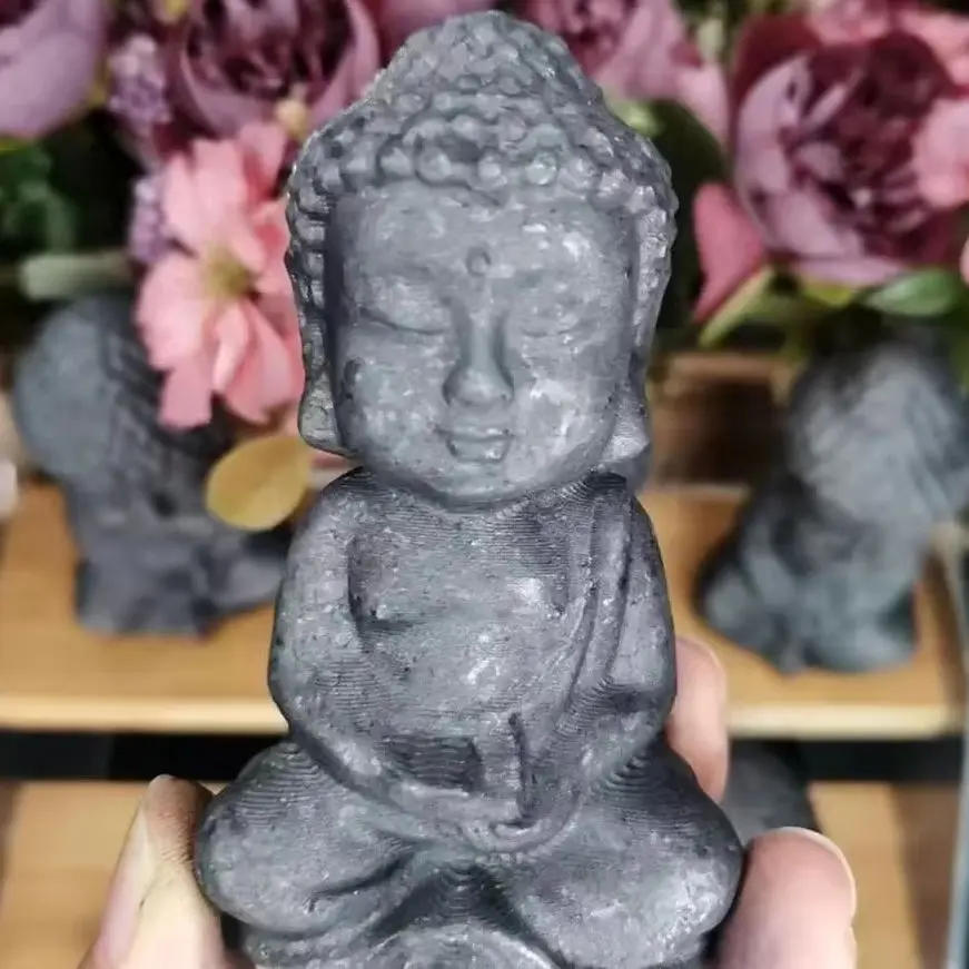 Натуральный Черный Шунгит Статуя Будды Энергетический Кварц Рейки Камни Для Кристаллов Исцеление Фэншуй Медитация Домашний Декор
Натуральный Черный Шунгит Статуя Будды Энергетический Кварц Рейки Камни Для Кристаллов Исцеление Фэншуй Медитация Домашний Декор