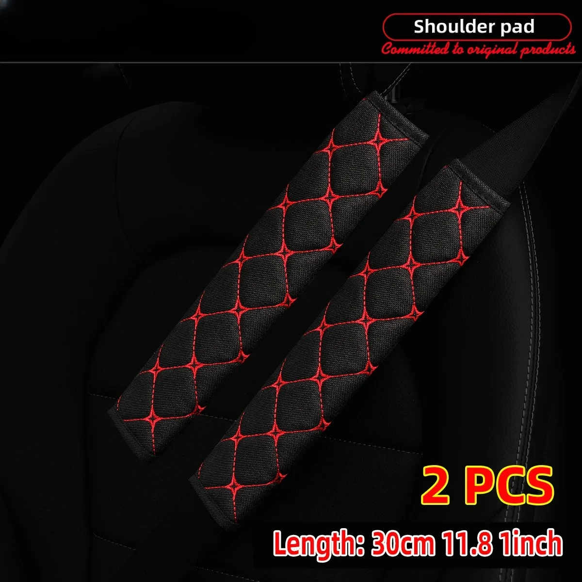 2 pieces, 30cm11.8inch breathable faux linen mesh fabric leather, multiple car shoulder guards, seat belt decorations
2 pieces, 30cm11.8inch breathable faux linen mesh fabric leather, multiple car shoulder guards, seat belt decorations