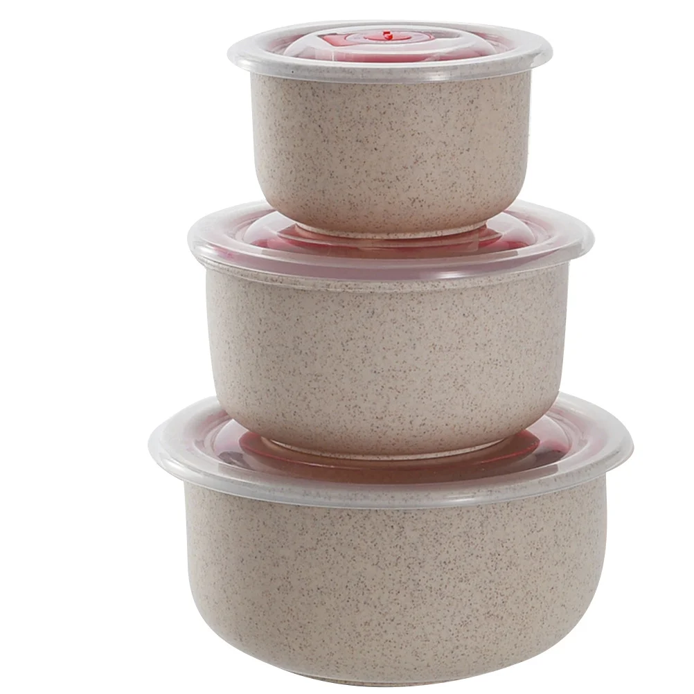 3pcs Food Storage Box Set Microwave Safe Wheat Straw Lunch Bowl Eco-Friendly Biodegradable Container For Home Restaurant Picnic 
3pcs Food Storage Box Set Microwave Safe Wheat Straw Lunch Bowl Eco-Friendly Biodegradable Container For Home Restaurant Picnic