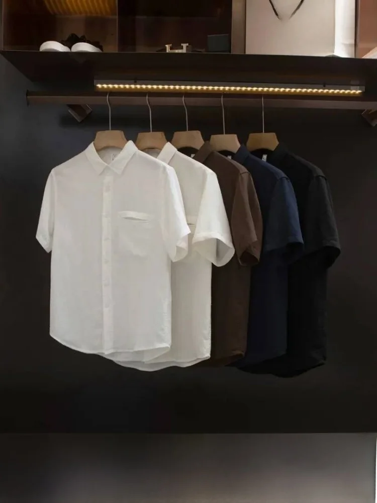 Comfortable Lightweight Breathable Men's Summer Short Sleeve Shirt Lenzing Lyocell Blend Casual Style Standard Fit Shirt
Comfortable Lightweight Breathable Men's Summer Short Sleeve Shirt Lenzing Lyocell Blend Casual Style Standard Fit Shirt