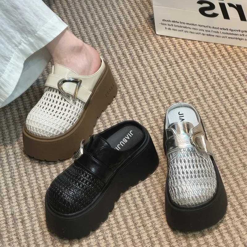 Women's Breathable Thick Bottom Slip-On Sandals Open-Toe Fashionable Summer Shoes Hollow Out Design Comfortable Platform,35-40
Women's Breathable Thick Bottom Slip-On Sandals Open-Toe Fashionable Summer Shoes Hollow Out Design Comfortable Platform,35-40