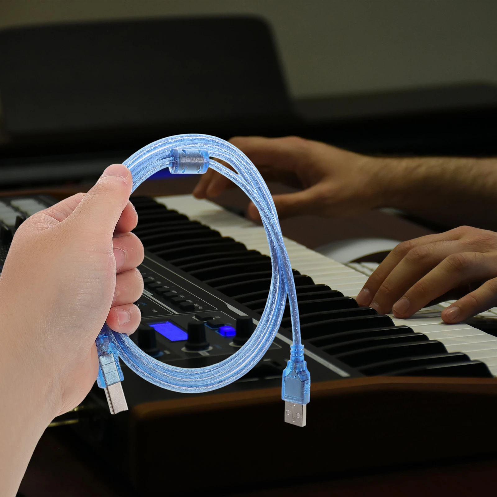 USB-MIDI Cable Guitar Interface Converter Audio Adapter for Piano Cord Computer Interfaces
USB-MIDI Cable Guitar Interface Converter Audio Adapter for Piano Cord Computer Interfaces