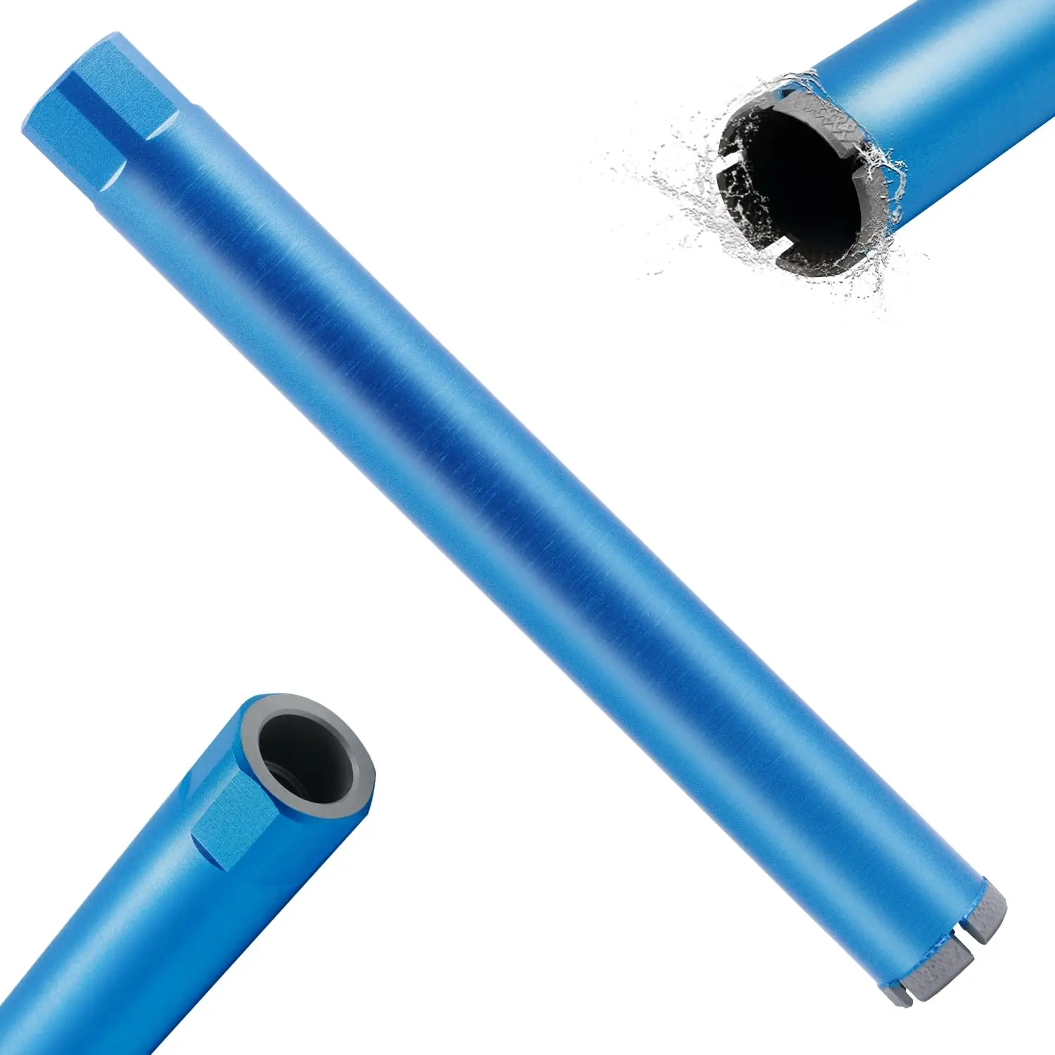 2" Wet Diamond Core Drill Bits for Concrete, Brick, Masonry with 15" Depth & Laser-Welded Segments for Construction DIY
2" Wet Diamond Core Drill Bits for Concrete, Brick, Masonry with 15" Depth & Laser-Welded Segments for Construction DIY