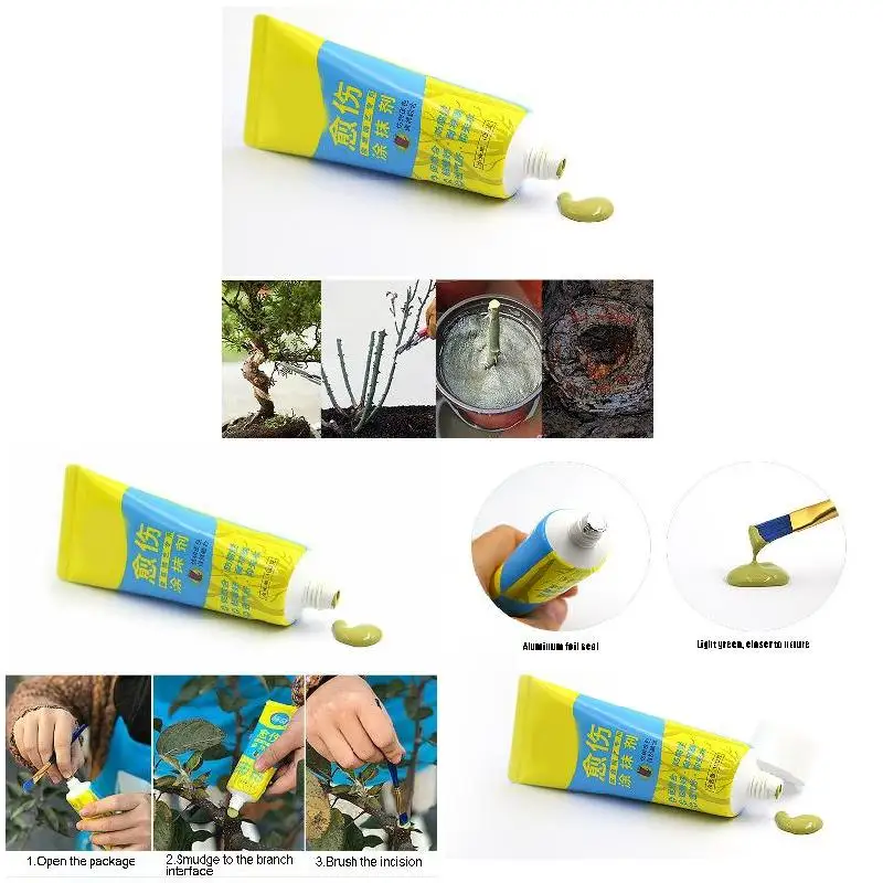 Tree Wound Cut Paste Smear Pruning Compound Sealer with Brush Accessories Compound Sealer With Brush Smear 100g
Tree Wound Cut Paste Smear Pruning Compound Sealer with Brush Accessories Compound Sealer With Brush Smear 100g
