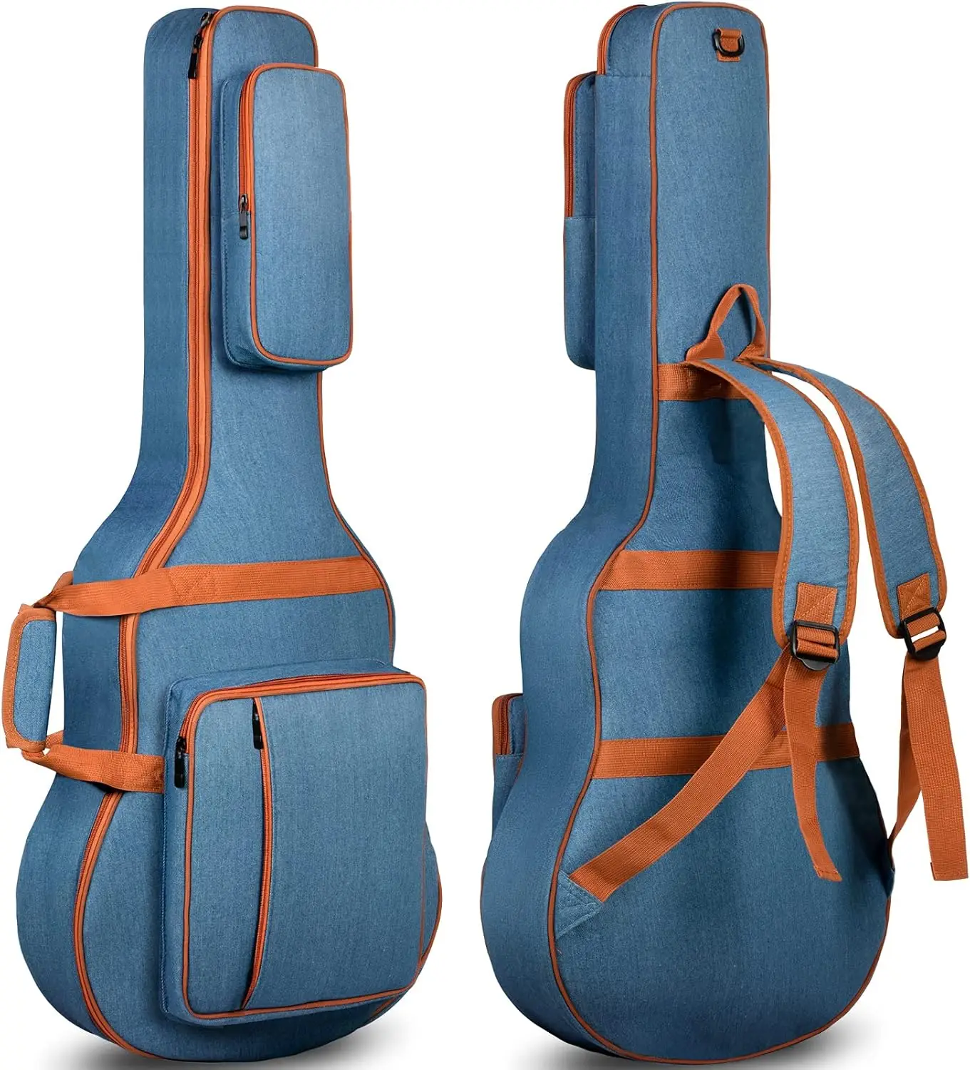 Acoustic Guitar Gig Bag 0.35in Padded Soft Denim Case with 3 Pockets for 40-42 Inch Guitars
Acoustic Guitar Gig Bag 0.35in Padded Soft Denim Case with 3 Pockets for 40-42 Inch Guitars