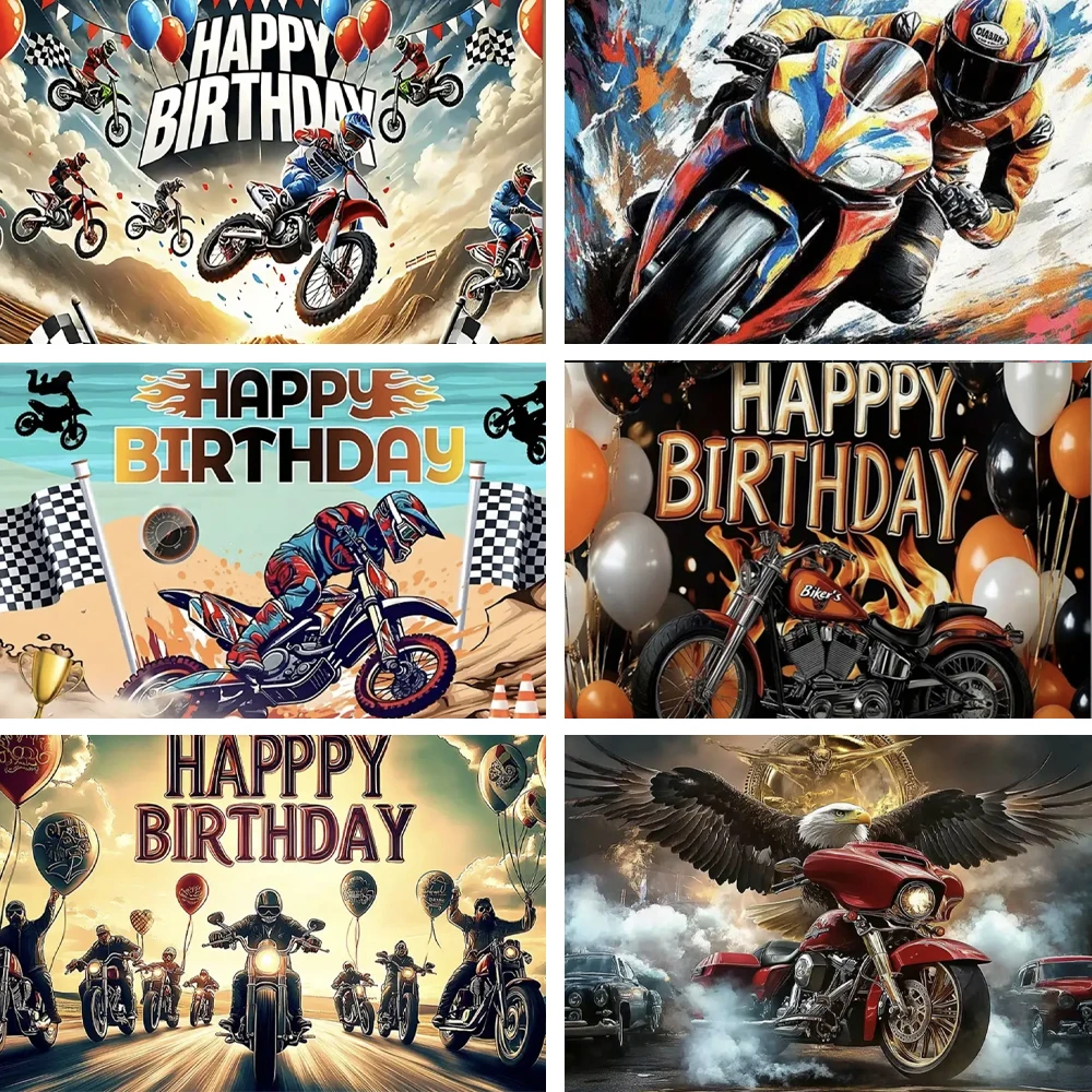 Motocross Racing Birthday Party Background Motorcycle Backdrop Kids Boy Decoration Decor Prop Photo Banner Photography Poster
Motocross Racing Birthday Party Background Motorcycle Backdrop Kids Boy Decoration Decor Prop Photo Banner Photography Poster