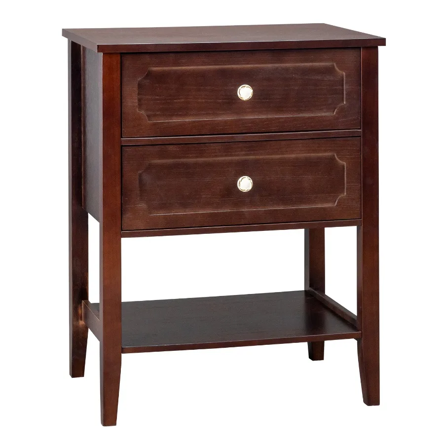 Wood Nightstand End Side Table with 2 Drawer for Living Room, Bedroom
Wood Nightstand End Side Table with 2 Drawer for Living Room, Bedroom
