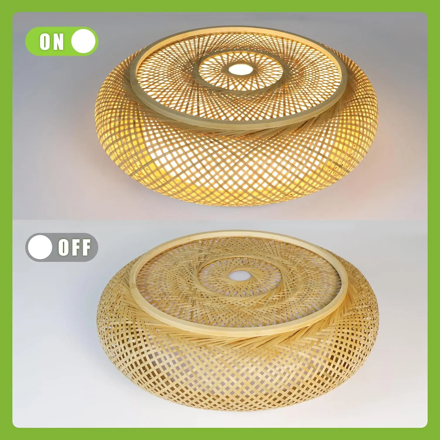JOYINLED 40/50/60cm Rattan Pendant Light Modern Minimalist LED Ceiling Lamp for Bedroom Restaurant Acrylic Design Ceiling Light
JOYINLED 40/50/60cm Rattan Pendant Light Modern Minimalist LED Ceiling Lamp for Bedroom Restaurant Acrylic Design Ceiling Light