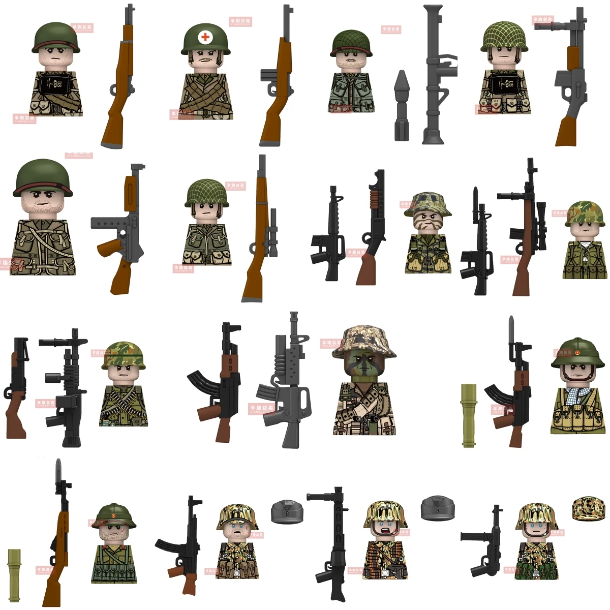 Vietnam Grunt Vietnam Infantry US Army German Building Blocks Model Bricks mini Action toy Figures Toy gift children MOC N701
Vietnam Grunt Vietnam Infantry US Army German Building Blocks Model Bricks mini Action toy Figures Toy gift children MOC N701
