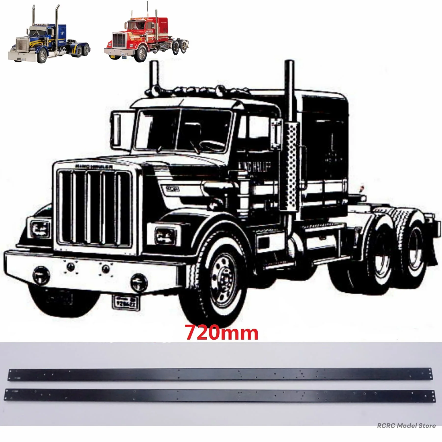 Длинные удлиненные направляющие рамы шасси 720 мм для Tamiya 1/14 RC 6x4 King Hauler Grand Hauler Tactor Truck Полуприцеп DIY Запчасти
Длинные удлиненные направляющие рамы шасси 720 мм для Tamiya 1/14 RC 6x4 King Hauler Grand Hauler Tactor Truck Полуприцеп DIY Запчасти