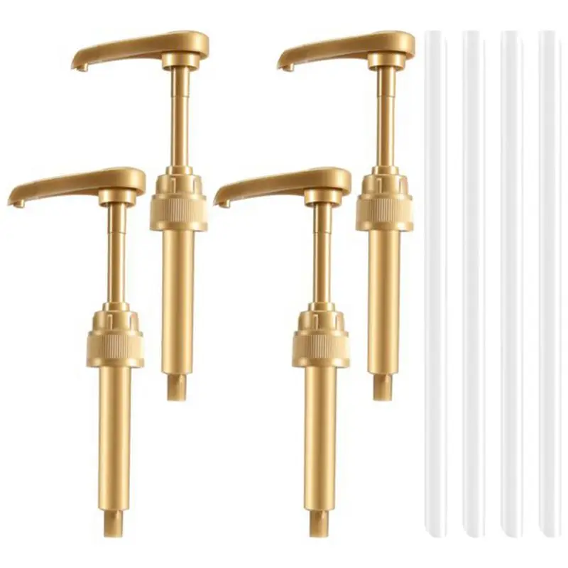 AT84-10 PCS Coffee Syrup Pump Dispenser With 4 Spoons Gold Fits 750Ml Coffee Flavoring Syrup Bottles, Fits Home Coffee Bar Drink
AT84-10 PCS Coffee Syrup Pump Dispenser With 4 Spoons Gold Fits 750Ml Coffee Flavoring Syrup Bottles, Fits Home Coffee Bar Drink