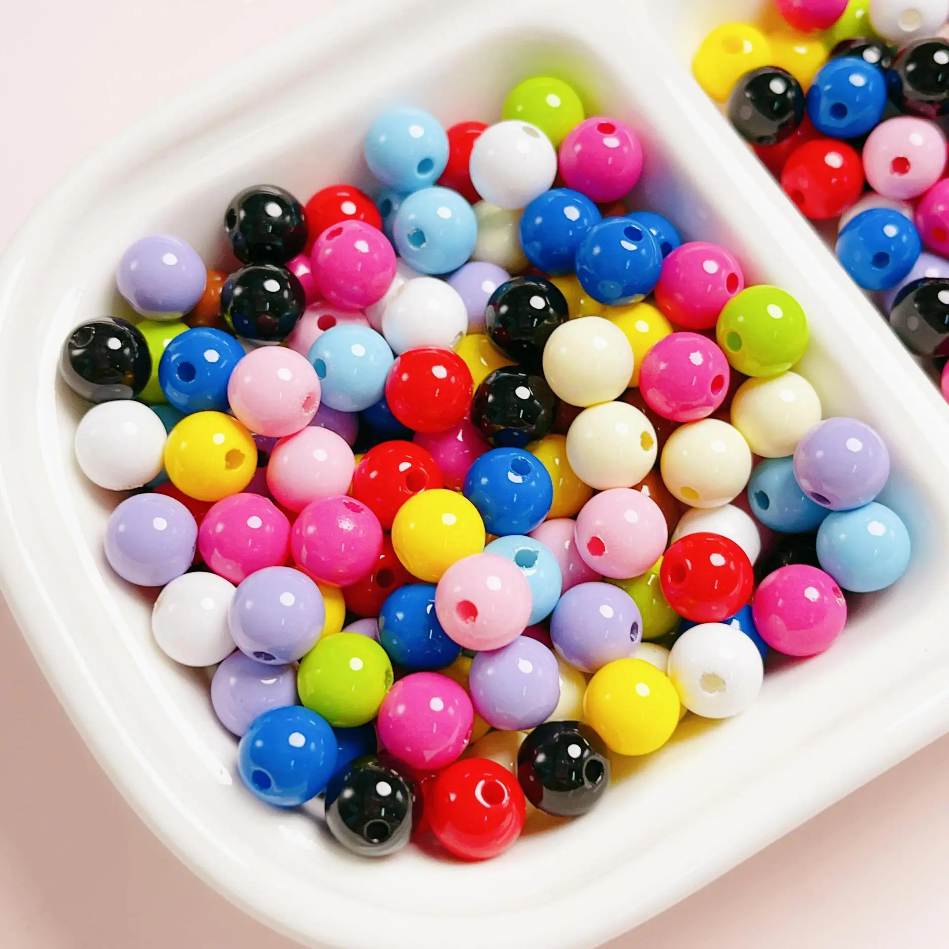 DIY Jewelry Findings Solid Colors Plastic Acrylic Round Ball Beads Fit Bracelet Necklace Earring Ornament Making 200pcs 6mm 8mm
DIY Jewelry Findings Solid Colors Plastic Acrylic Round Ball Beads Fit Bracelet Necklace Earring Ornament Making 200pcs 6mm 8mm