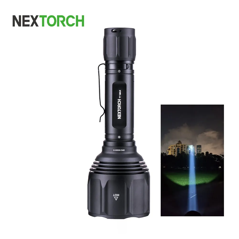 Nextorch T7 MAX SET 1100m Long Beam Powerful Focus Waterproof Rechargeable LED Hunting Flashlight Torch Outdoor White Light
Nextorch T7 MAX SET 1100m Long Beam Powerful Focus Waterproof Rechargeable LED Hunting Flashlight Torch Outdoor White Light