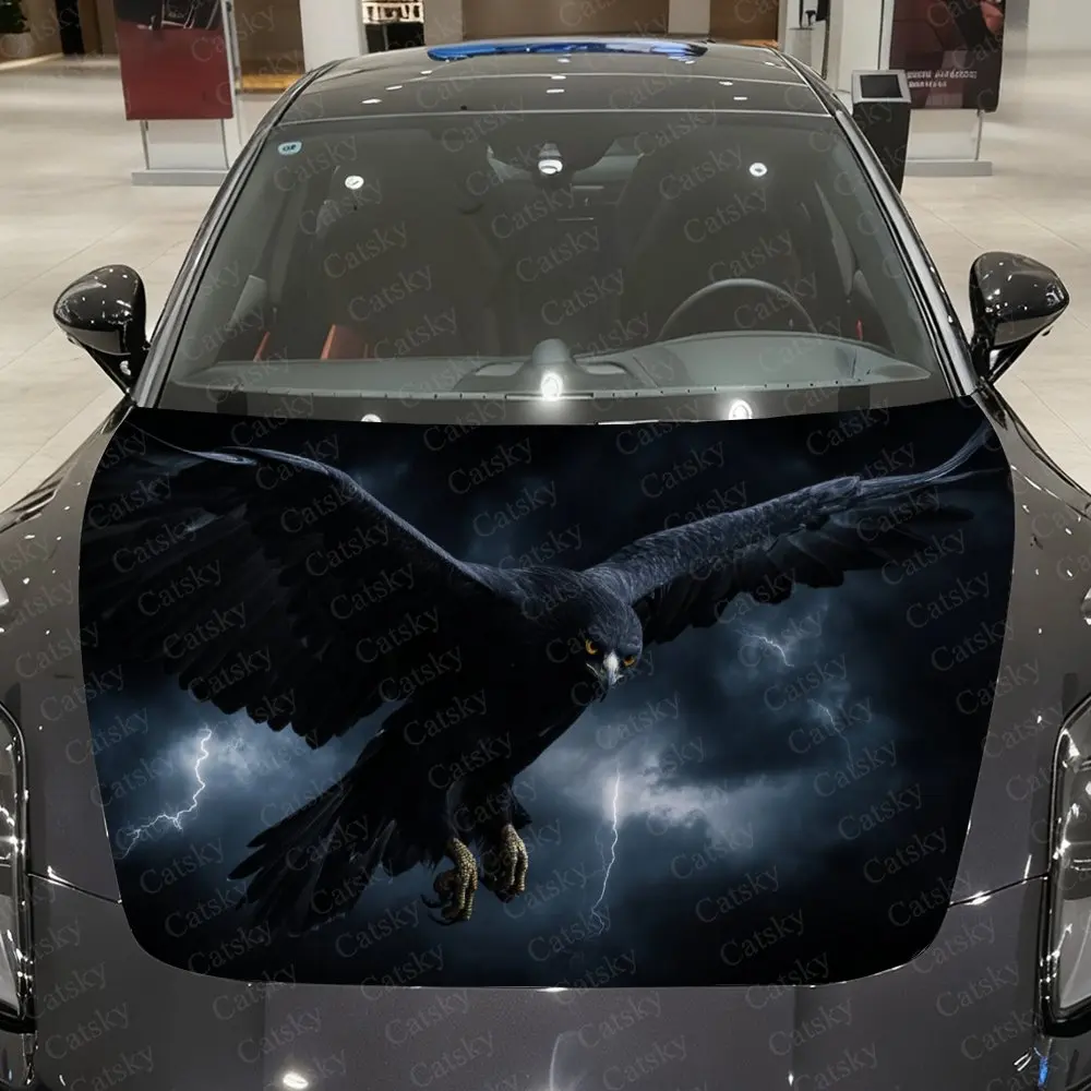 Black Falcon in Thunderstorm Car Vinyl Wrap, PVC Waterproof Car Hood Sticker, Self-Adhesive Scratch-Resistant Stickers
Black Falcon in Thunderstorm Car Vinyl Wrap, PVC Waterproof Car Hood Sticker, Self-Adhesive Scratch-Resistant Stickers