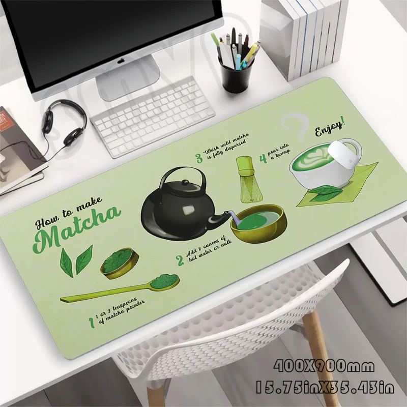 Mouse Pad Green Matcha Large Gamer Mousepad Desk Mat XXXL Mouse Mats 31.4x11.8in Rubber Desk Pad Design Table Carpet
Mouse Pad Green Matcha Large Gamer Mousepad Desk Mat XXXL Mouse Mats 31.4x11.8in Rubber Desk Pad Design Table Carpet
