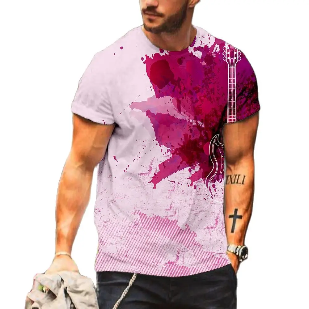 Summer Male Music Guitarist Graphics 3d Printed O Collar Short Sleeve Fashion Casual Loose T-Shirt Street Trend Personality Top
Summer Male Music Guitarist Graphics 3d Printed O Collar Short Sleeve Fashion Casual Loose T-Shirt Street Trend Personality Top