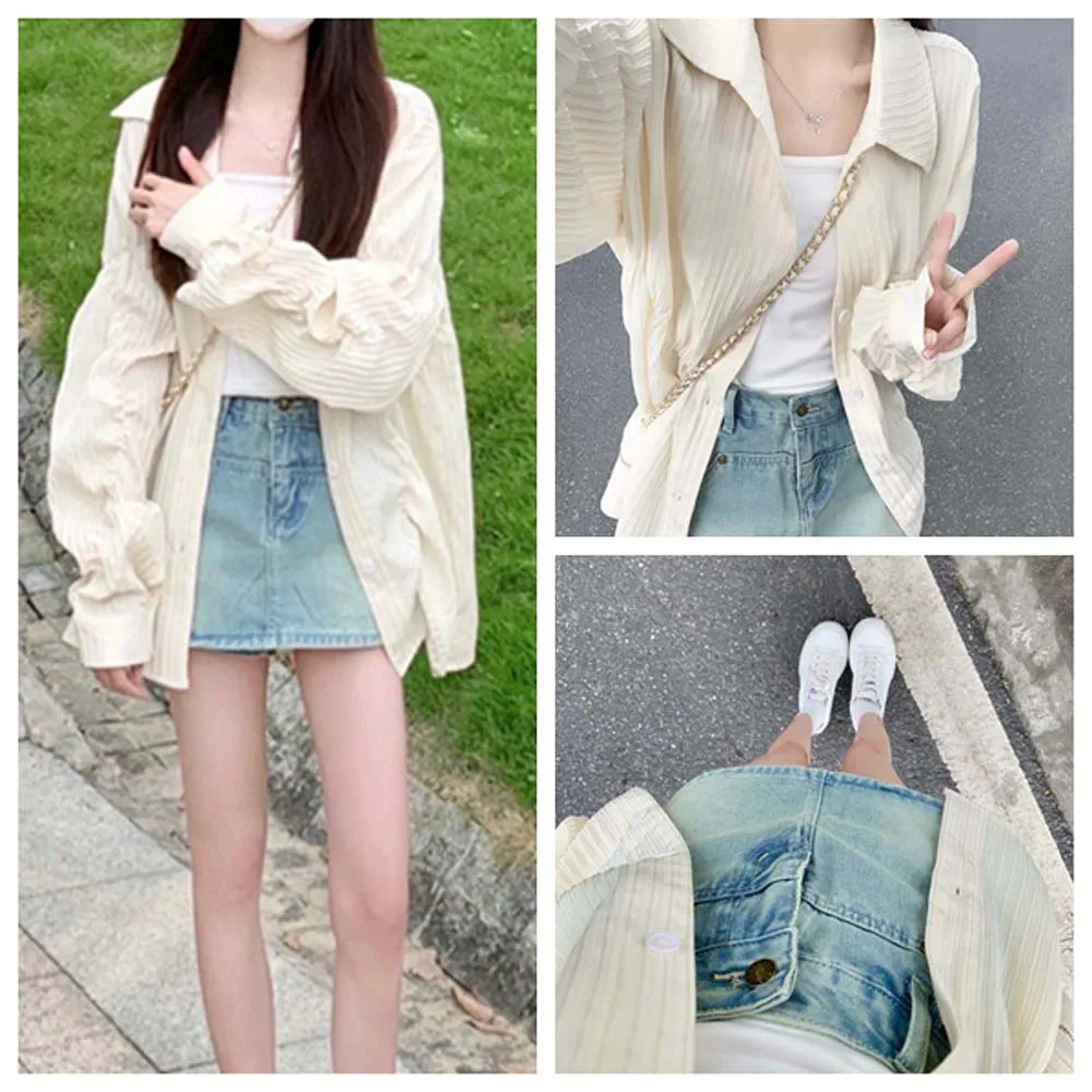 Sweet Long Sleeve Apricot Leisure Blouse Korean Ins Simplicity Casual Spring Tops Streetwear Top Fashion Blouse Women Ladies
Sweet Long Sleeve Apricot Leisure Blouse Korean Ins Simplicity Casual Spring Tops Streetwear Top Fashion Blouse Women Ladies