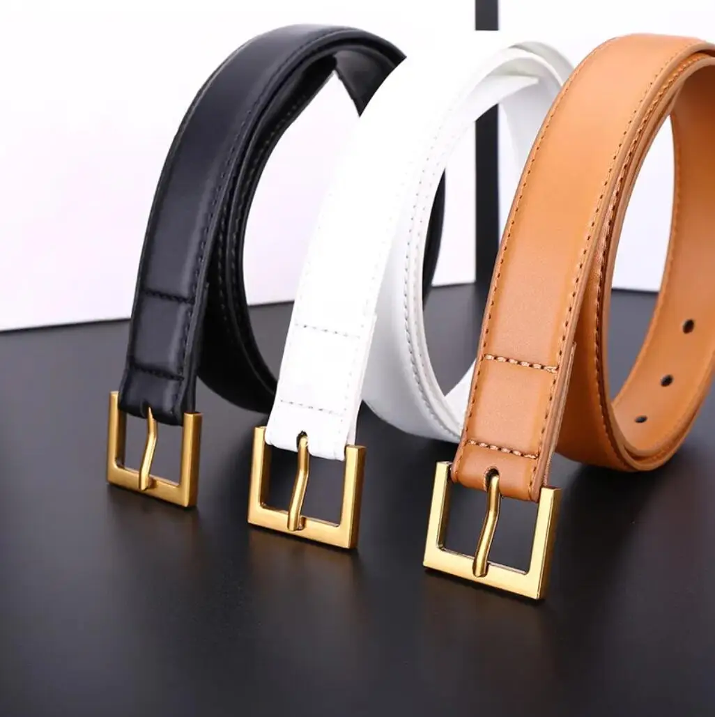 Fashion Women Belt Stripe Pattern Big Buckle Designer Belts European Style waistbands High-Quality Real Leather Size:100-115cm
Fashion Women Belt Stripe Pattern Big Buckle Designer Belts European Style waistbands High-Quality Real Leather Size:100-115cm