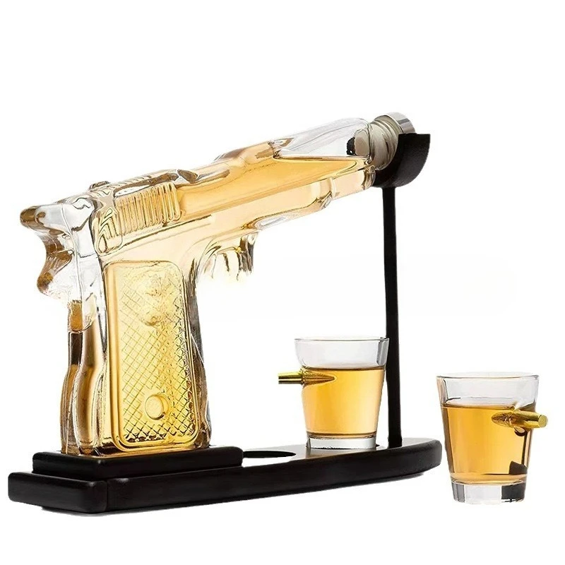 A Piston Shaped Whiskey Decanter Set with 2 Glasses - A Novel Gun Style Drinking Device for Bars and Gifts WineDecanter Sake Set
A Piston Shaped Whiskey Decanter Set with 2 Glasses - A Novel Gun Style Drinking Device for Bars and Gifts WineDecanter Sake Set