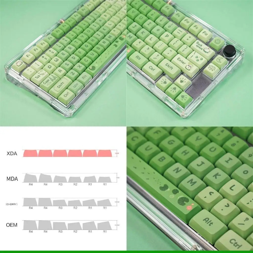 U55C 127 Keycaps PBT Dye-Sublimated Keycap PBT XDA Keycaps Green Lotus Pond Theme Keys caps MX-Structure Gaming Keyboards
U55C 127 Keycaps PBT Dye-Sublimated Keycap PBT XDA Keycaps Green Lotus Pond Theme Keys caps MX-Structure Gaming Keyboards