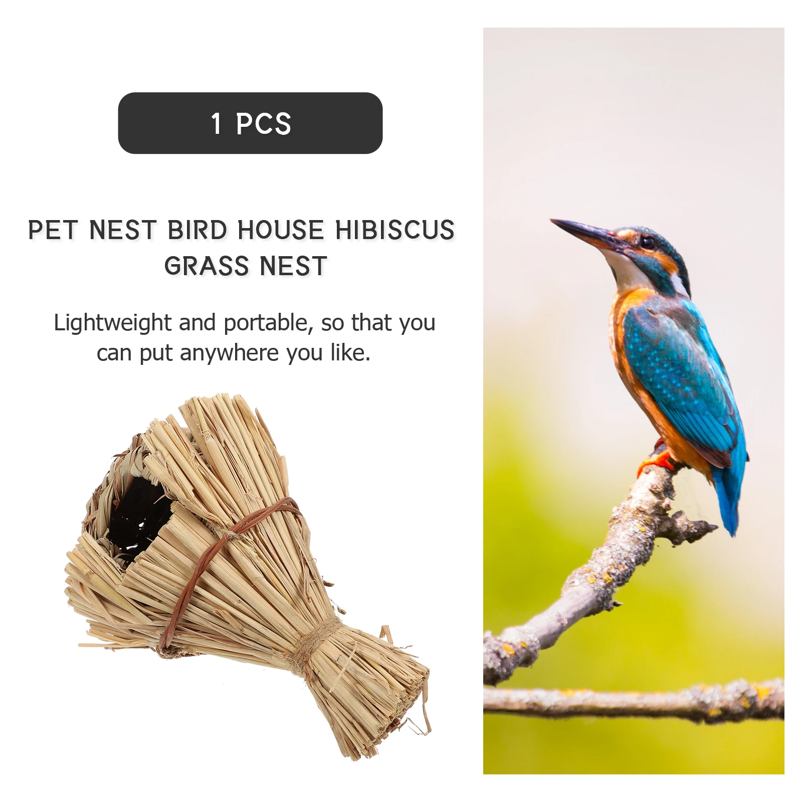 1Pcs Straw Bird Nest Natural Woven Hanging Birdhouse Comfortable Parrot Lark Small Bird Nest Garden Outdoor Decor
1Pcs Straw Bird Nest Natural Woven Hanging Birdhouse Comfortable Parrot Lark Small Bird Nest Garden Outdoor Decor