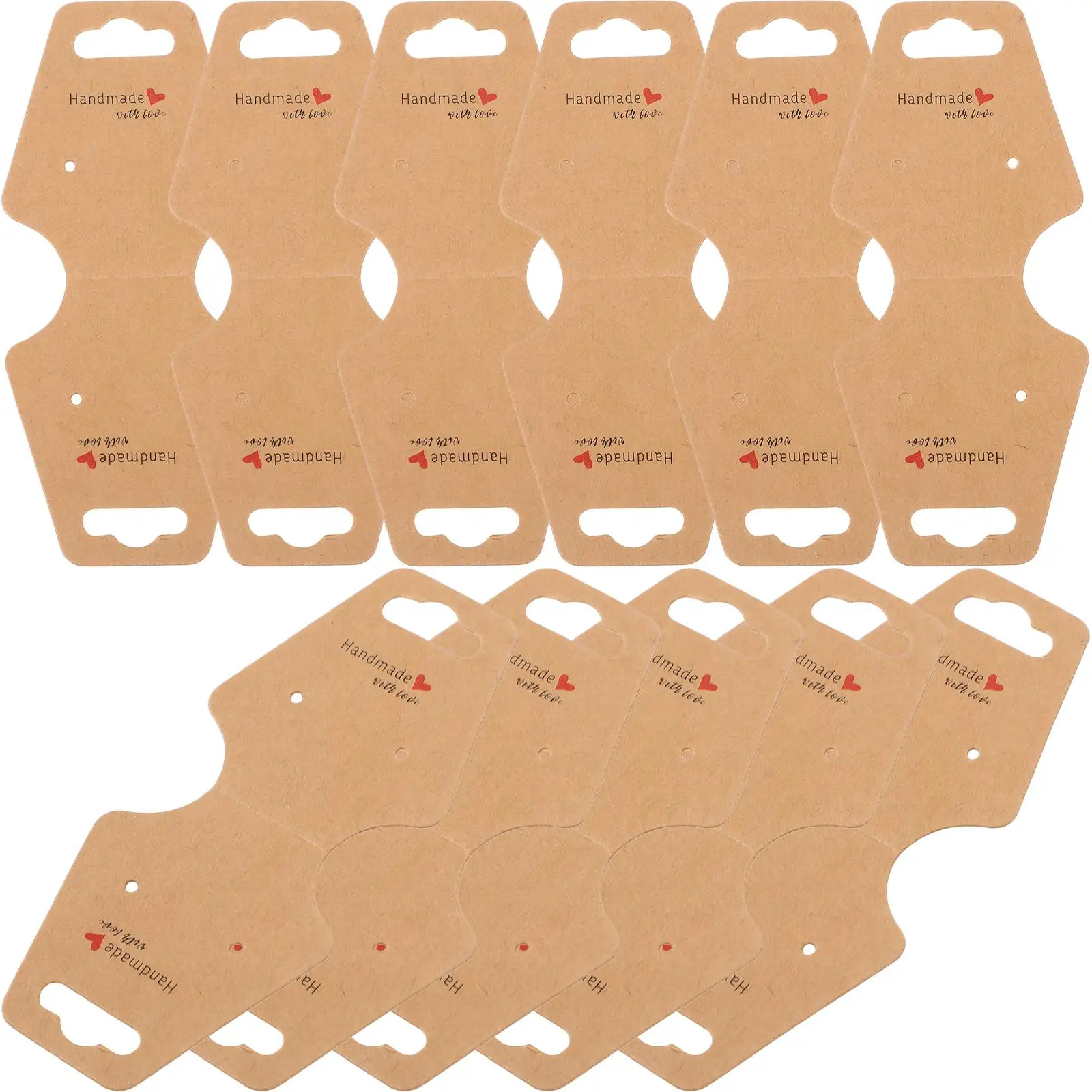 100 Pcs Earrings Necklace Kraft Paper Card Man Jewelry Large Bracelet Cardboard Tag
100 Pcs Earrings Necklace Kraft Paper Card Man Jewelry Large Bracelet Cardboard Tag